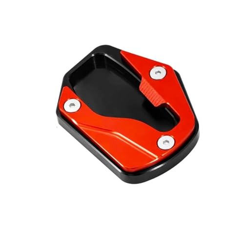 FZCSIMR Ständerpolster Motorräder Fuß Seitenständer Vergrößerung Plate Pad Ständer Verlängerung Für Forza350 NSS350 Für Forza 350 NSS 350 Für Forza300 2023 Seitenständerpolster(Rot,Enlarge Plate) von FZCSIMR