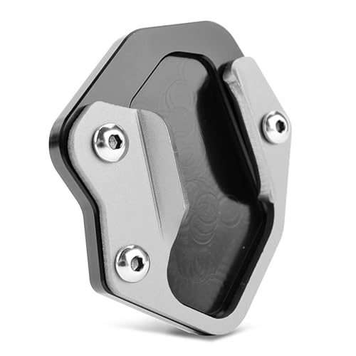 FZCSIMR Ständerpolster Seitenständer Vergrößerung Platte Ständer Pad Für Triumph Für Tiger800 Für Tiger 800 SXC XR XCX XCA XRT XRX 2010-2017 2018 2019 2020 Seitenständerpolster(Grau) von FZCSIMR