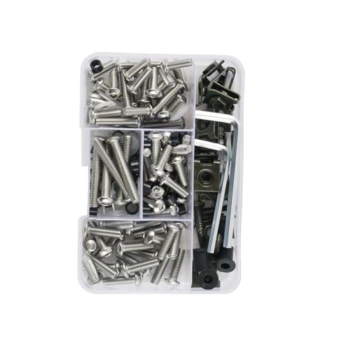 Für MV Agusta M5 M6 155/177/190/253-teiliges Verkleidungsschrauben-Set Mit Befestigungsklammern Motorrad Schraubensatz(253PCS) von FZCSIMR