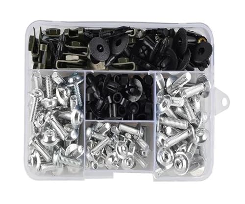 Für MV Agusta Verkleidung Schrauben Schrauben Kit Mutter Clips Motorrad Schraubensatz(SILBER) von FZCSIMR