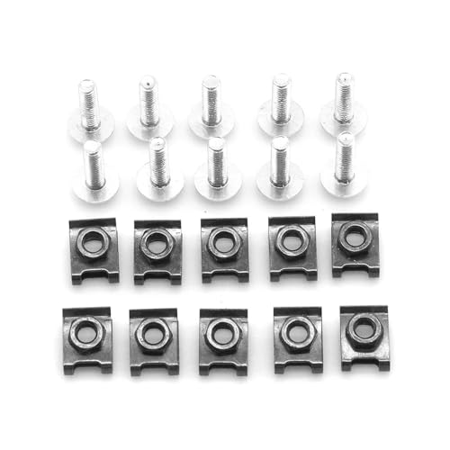 Für XL1000 V Für Varadero XL1000 MSR250 PGM2 PGM3 PGM4 Motorrad M6 Verkleidung Schrauben Verschluss Clips Körper Feder Mutter Schrauben Motorrad Schraubensatz(SILBER) von FZCSIMR