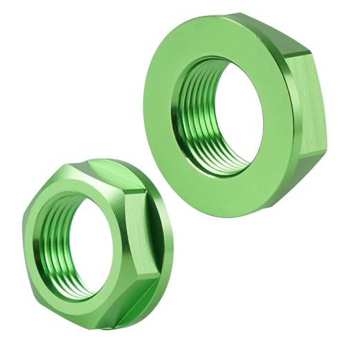 Für Y&amaha YZ250F YZ450F 2014-2021 Vorderrad Hinterachse Mutter Schraube Schraube Schraube Motorrad Schraubensatz(Grünes Kit) von FZCSIMR