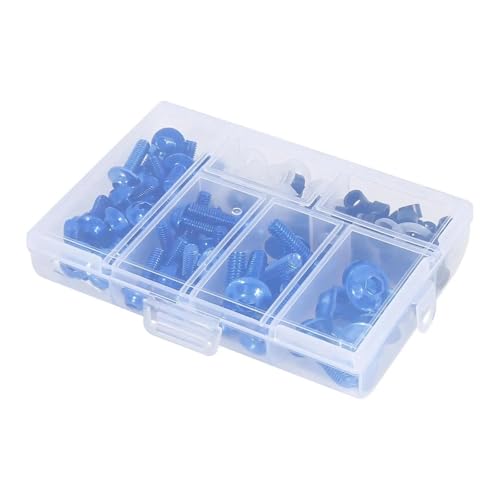 Motorrad Komplette Verkleidungsschrauben Kit Schrauben Mutter 155pcs Für Suzuki Motorrad Schraubensatz(Blau) von FZCSIMR