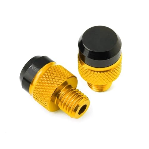 Motorrad Spiegel Loch Blindstopfen Schraube Kappe Schrauben Teile 10MM Für Y&amaha Mt03 Mt07 Mt09 Mt10 Mt25 Mt125 Für MT 07 09 10 25 125 Motorrad Schraubensatz(GOLD) von FZCSIMR
