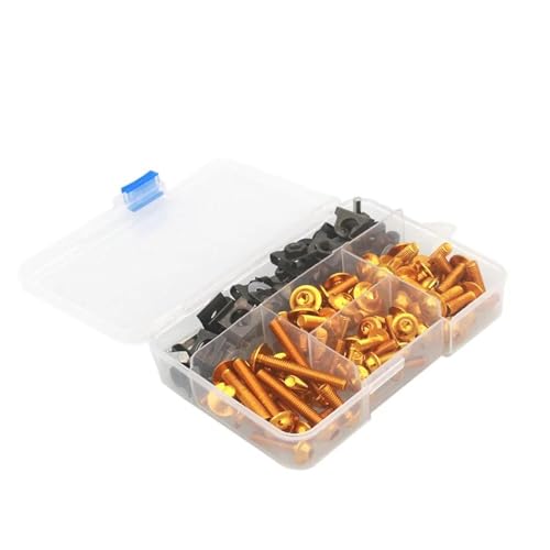 Motorrad Verkleidung Schrauben Kit Karosserie Schrauben Mutter Für Y&amaha Für Fazer XT 600 660 250 Dt Für Sherco Yz250f Yz 250 Yz250f Tdm 850 Motorrad Schraubensatz(GOLD) von FZCSIMR
