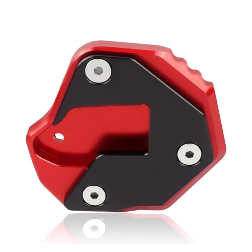 Ständerpolster Für Suzuki Für Hayabusa GSX-R 1300 GSX-R 2007-2021 GSX1300R Ständer Motorrad Fuß Seitenständer Extension Pad Support Vergrößern Platte Seitenständerpolster(Rot) von FZCSIMR
