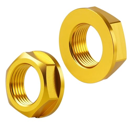 Vorderradachse Mutter Schraube Für KX250 KX450 2019-2021 KX125 KX250 2004-2008 KX250F 2004-2018 KLX450R 2008-2019 Motorrad Schraubensatz(Gold Kit) von FZCSIMR