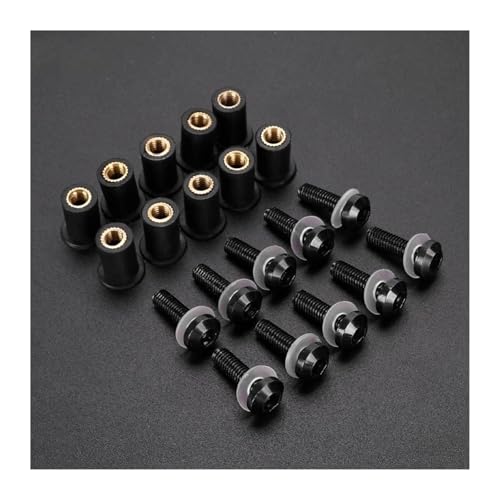 Windschutzscheibenmuttern Für Suzuki GSXR 600 GSXR750 GSX-R 1000 K1 K2 K3 K4 K5 K6 K7 K8 K9 Windschutzscheibenschraube Gummimuttern 5MM 10PCS Verkleidungsschrauben Kit Motorrad-Schraubensatz(Schwarz) Windschutzscheibenmuttern Für Suzuki GSXR 600 GSXR750 GSX-R 1000 K1 K2 K3 K4 K5 K6 K7 K8 K9 Windschutzscheibenschraube Gummimuttern 5MM 10PCS Verkleidungsschrauben Kit Motorrad-Schraubensatz(Schwarz) von FZCSIMR