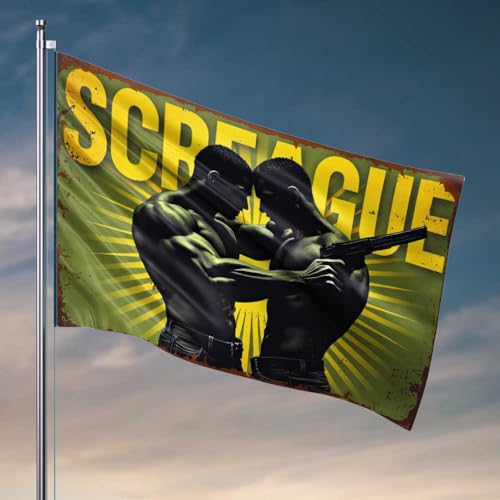 Barzubehör für Männerhöhle Vogelscheuchen: Der ultimative urbane Überlebensführer Flagge, Sportbar, Dekoration, Terrasse, Bar-Zubehör (152 x 244 cm) von FZFN