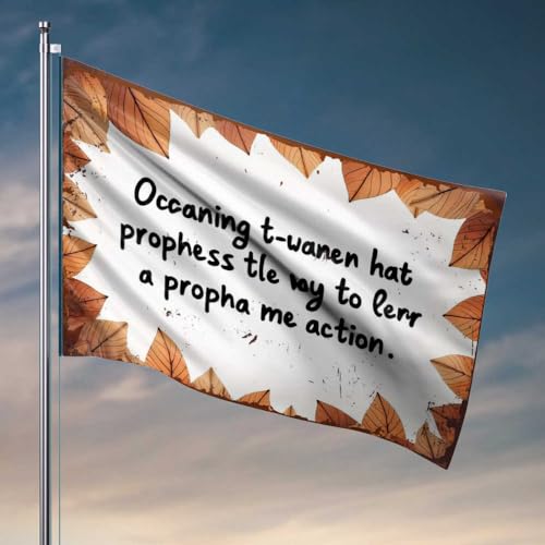 Coole Posterflaggen, Herbstblätter, Rahmen: Eine prophetische Botschaft der Transformation, Indie-Raumdekoration, Herren-Höhlendekoration (60 x 90 cm) von FZFN