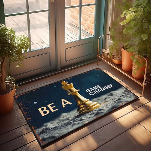 FZFN Fußmatte "Sweet Dorm" "Embrace Leadership: Be A Game Changer Today!" Fußmatte, Jugendzimmer-Dekoration, Willkommensmatte für Klassenzimmer (50 x 80 cm) von FZFN