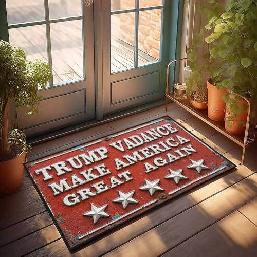 Fußmatte für Haustür, Trump Vadance: The Call To Make America Great Again! Fußmatte für drinnen und draußen, 65 x 90 cm von FZFN