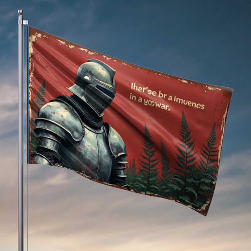 Heimdekoration für Männer, Bravery in War: A Knight's Tale Flagge, Retro-Dekor-Flagge für Schlafzimmer (120 x 180 cm) von FZFN