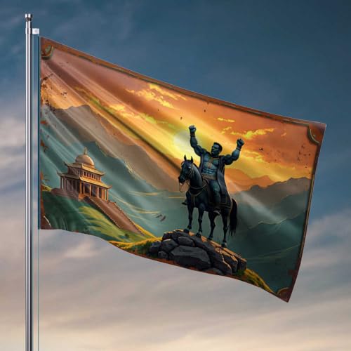 Outdoor Bar Decor Riding High: A Monumental Sunset Adventure Flag Fun Flags Flags For College Dorm(120X180CM) von FZFN