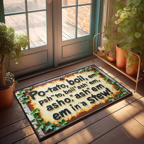 Rustikales Schild mit verspieltem Text: "Potato, Boil, Em Psh Room Stuff Fall Decor Outdoor (65 x 90 cm) von FZFN