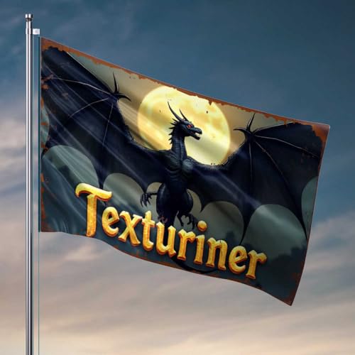 Texturiner: Der ultimative Drachen-Textur-Editor für Gamer, lustige Badezimmer-Dekoration, Hofdekoration, 152 x 244 cm Texturiner: Der ultimative Drachen-Textur-Editor für Gamer, lustige Badezimmer-Dekoration, Hofdekoration, 152 x 244 cm von FZFN