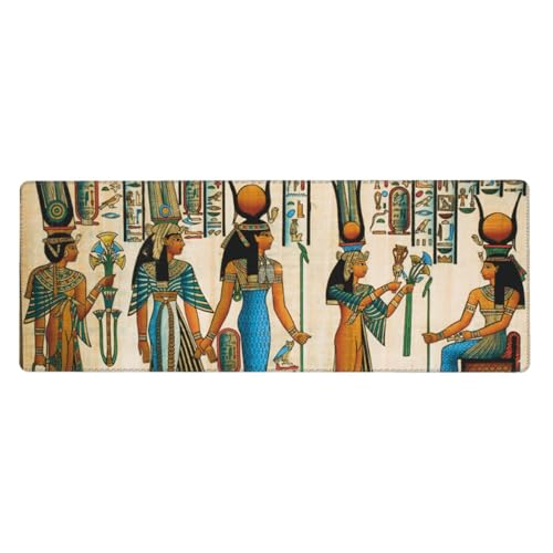 Fzggwyhl Bedrucktes Mauspad, Motiv: Frauen im alten Ägypten, Schreibtisch-Schutzpolster, Tastatur-Pad von FZGGWYHL