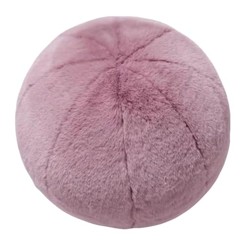 Plüschball-Wurfkissen, 27,9 cm, nordischer Stil, weich, dekorativ, Bälle, rund, kugelförmig, flauschiges Kissen für Schlafzimmer, Wohnzimmer, Büro, Sofa, Couch, Stuhl, Bett (lila) von FZKun