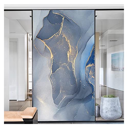 Duschkabine Fensterfolie, Sichtschutz, Milchglas-Aufkleber, Marmormaserung, Dekoration, Selbstklebender Aufkleber for Zuhause Umkleide(70x180cm) von FZL02068LM