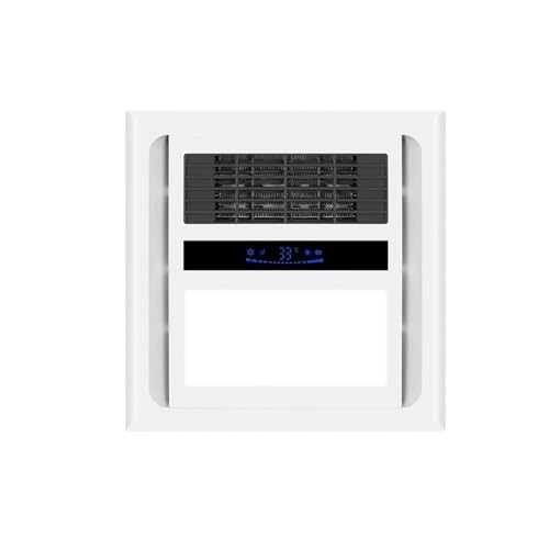 FZL02068LM Badlüfter 30x30cm Beleuchtung Integrierte Badezimmer Heizung Hause Integrierte Decke Abluftventilator Mehrzwecks von FZL02068LM