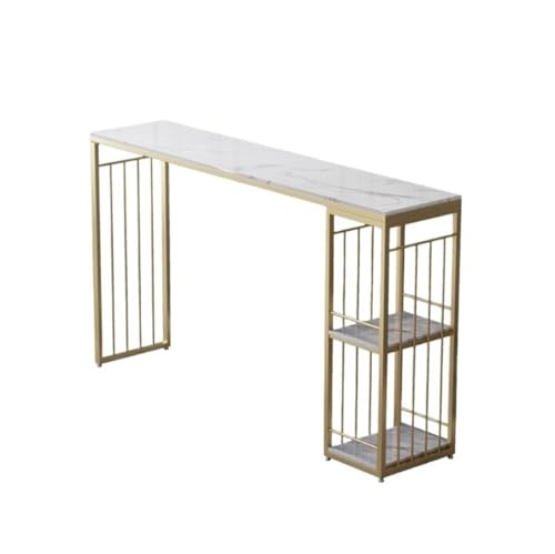 FZL02068LM Flurtisch Home Einfacher Marmor-Stehtisch Moderne Lange Trennwand-Kombination Stehtisch Schmal Konsolentisch(160 * 40 * 105) von FZL02068LM