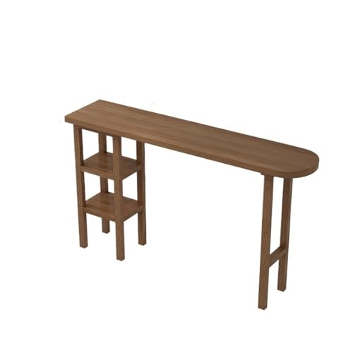 FZL02068LM Flurtisch Kiefer Bar Tisch Mit Lagerung Rack Küche Esszimmer High Top Pub Tisch for Wohnzimmer Party Schmal Konsolentisch(160 * 40 * 105cm) von FZL02068LM