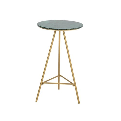 FZL02068LM Flurtisch Moderner Kleiner Bartisch aus Eisen for Zuhause, Freizeit, Marmor, hoher Tisch for Enge Räume Schmal Konsolentisch(Green) von FZL02068LM