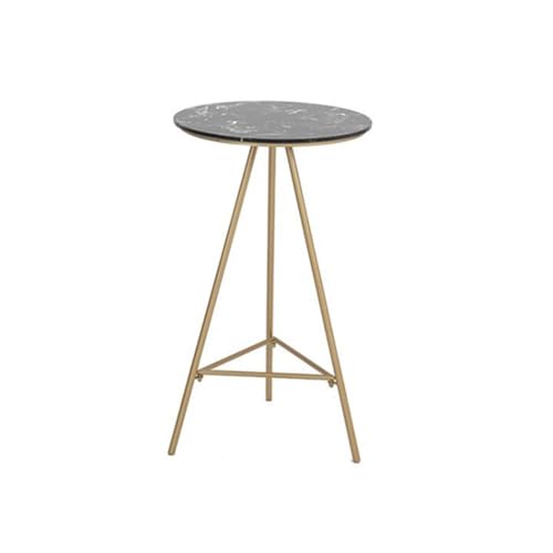 FZL02068LM Flurtisch Moderner Kleiner Bartisch aus Eisen for Zuhause, Freizeit, Marmor, hoher Tisch for Enge Räume Schmal Konsolentisch(Grigio) von FZL02068LM