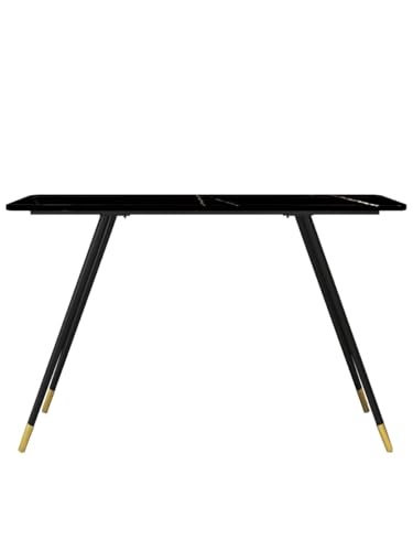 FZL02068LM Flurtisch Rechteckiger Balkon-Stehtisch, schmal, for Zuhause, Wohnzimmer, Steinplatte, hoher Kneipentisch Schmal Konsolentisch(100 * 40 * 105cm) von FZL02068LM
