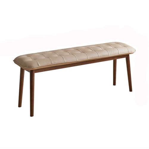 FZL02068LM Schuhschrank mit Sitzbank Gepolsterte Bank, Schuhbank, einfacher Esszimmerhocker, Massivholzbank, Haushaltshocker, Nachttischhocker, Eingangsbank Schuhregal mit Sitzbank(Beige) von FZL02068LM