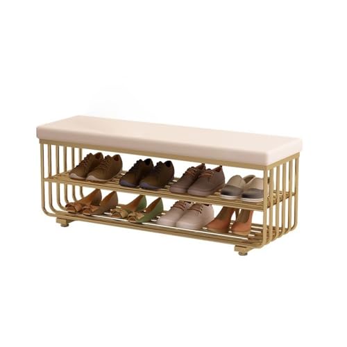 FZL02068LM Schuhschrank mit Sitzbank Home Schuhbank mit Schuhschrank integriert in der Eingangshalle Lange Bettbank Schuhregal mit Sitzbank(100cm) von FZL02068LM