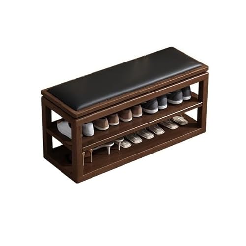 FZL02068LM Schuhschrank mit Sitzbank Massivholz Schuhwechselbank Eingangstür Schuhschrank Bank integrierte Schuhbank Schuhregal Schuhregal mit Sitzbank von FZL02068LM
