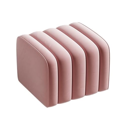 FZL02068LM Schuhschrank mit Sitzbank Schuhhocker, Haupteingangsbank, einfache Wohnzimmer-Kleiderbank, Garderobe, Sofahocker, einfarbige Nachttischbank Schuhregal mit Sitzbank(Pink) von FZL02068LM
