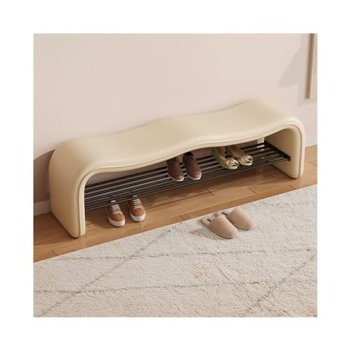 FZL02068LM Schuhschrank mit Sitzbank Schuhwechselhocker for den Hauseingang, Schuhregal, integrierter Eingangshocker Schuhregal mit Sitzbank(120cm) von FZL02068LM