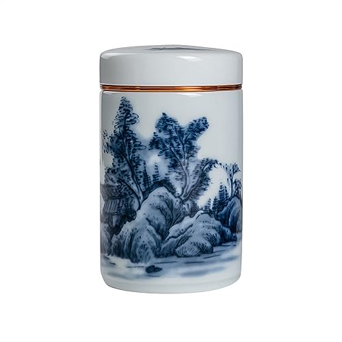 FZL02068LM Teedosen für Losen Tee Versiegelter Topf, Keramik-Flaschen-Aufbewahrungstopf, frische Teekanne, Kaffeebohne, chinesische Vintage-Heimaufbewahrungsbox Teedose Luftdicht FZL02068LM Teedosen für Losen Tee Versiegelter Topf, Keramik-Flaschen-Aufbewahrungstopf, frische Teekanne, Kaffeebohne, chinesische Vintage-Heimaufbewahrungsbox Teedose Luftdicht von FZL02068LM