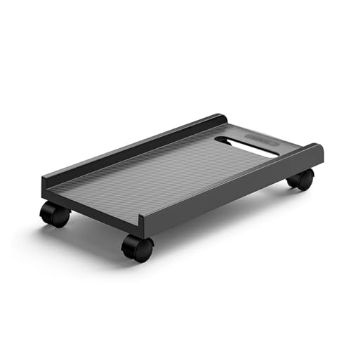 PC Stand Mobiler CPU-Ständer, Verstellbarer mobiler mit 4 Lenkrollen, Schreibtischzubehörhalter aus ABS-Material for das Home Office PC Ständer von FZL02068LM
