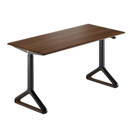 PC-Tisch Elektrisch verstellbarer Schreibtisch, moderner Schreibtisch, hölzerner Büroschreibtisch(Braun,M) von FZL02068LM