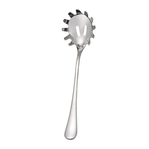 Schöpflöffel Nudelgabel, multifunktionale Nudellöffel, Lebensmittelsiebe, Edelstahl, Spaghettiheber, Nudelsieb, Schöpfkelle, Nudelsieb-Werkzeug lang von FZL02068LM