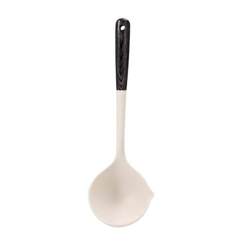 Schöpflöffel Silikonkelle – Suppenkelle for Kochen – große Küchen-Suppenkelle, antihaftbeschichtet, kochgeschirrsicher – Suppen-Servierlöffel lang von FZL02068LM