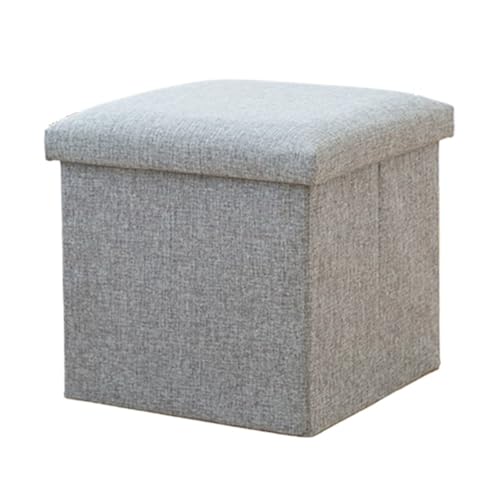 Schuhaufbewahrungsbank Eingang Schuhhocker Home Storage Hocker Sitzen Erwachsene Hocker Aufbewahrungsbox Schuhaufbewahrungshocker Eingangshocker Faltbare Ruhehocker Halbank(Gris,Medium) von FZL02068LM