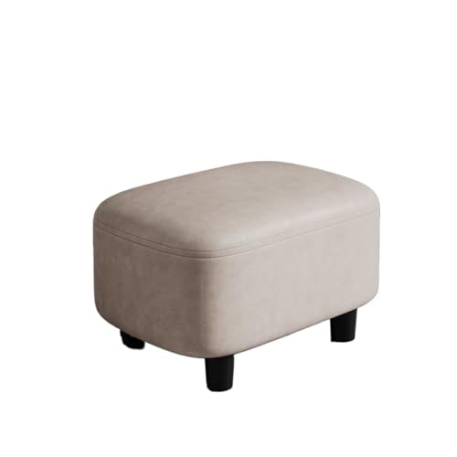 Schuhschrank mit Sitzbank Schuhputzhocker, Tür, Haushalt, Eingangstür, Schuhe tragen, kleiner Hocker, einfaches Sofa, Kissenfüße, Wohnzimmer, Leder, kurze Hocker Schuhregal mit Sitzbank(Beige) von FZL02068LM
