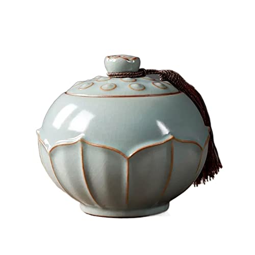 Teekanne Retro Lotus Dekorative Porzellan Teekanne Chinesische Keramik mit Deckel Lose Tee Zucker Ingwer Kaffeebohnen Topf Teekanne(Green,Groß Teekanne Retro Lotus Dekorative Porzellan Teekanne Chinesische Keramik mit Deckel Lose Tee Zucker Ingwer Kaffeebohnen Topf Teekanne(Green,Groß von FZL02068LM