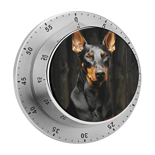 Doberman Mechanischer Küchentimer Manueller 60-Minuten-Aufzieh-Timer, lauter Timer für Schwerhörigkeit, keine Batterien erforderlich, Countdown-Timer zum Kochen, Klassenzimmer, Fitnessstudio, Zuhause Doberman Mechanischer Küchentimer Manueller 60-Minuten-Aufzieh-Timer, lauter Timer für Schwerhörigkeit, keine Batterien erforderlich, Countdown-Timer zum Kochen, Klassenzimmer, Fitnessstudio, Zuhause von FZMVSQH