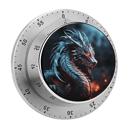 Dragon Mechanischer Küchentimer, manuelle 60-Minuten-Aufzieh-Timer, lauter Timer für Schwerhörigkeit, keine Batterien erforderlich, Countdown-Timer zum Kochen, Klassenzimmer, Fitnessstudio, Zuhause Dragon Mechanischer Küchentimer, manuelle 60-Minuten-Aufzieh-Timer, lauter Timer für Schwerhörigkeit, keine Batterien erforderlich, Countdown-Timer zum Kochen, Klassenzimmer, Fitnessstudio, Zuhause von FZMVSQH