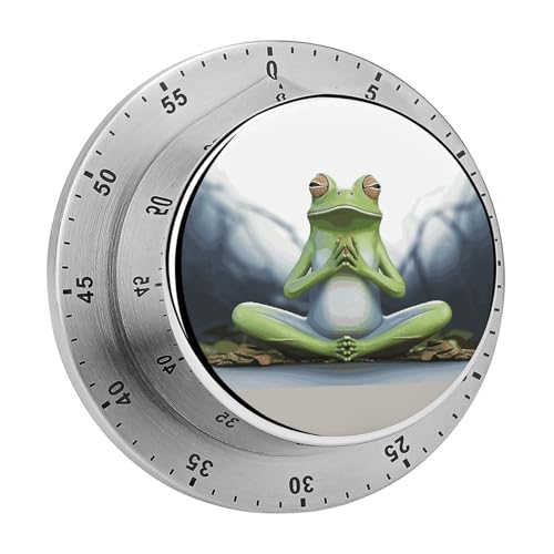 Funny Yoga Frog Mechanischer Küchentimer Manueller 60-Minuten-Aufzieh-Timer, lauter Timer für Schwerhörigkeit, keine Batterien erforderlich, Countdown-Timer zum Kochen, Klassenzimmer, Fitnessstudio Funny Yoga Frog Mechanischer Küchentimer Manueller 60-Minuten-Aufzieh-Timer, lauter Timer für Schwerhörigkeit, keine Batterien erforderlich, Countdown-Timer zum Kochen, Klassenzimmer, Fitnessstudio von FZMVSQH