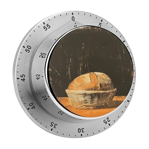 Mechanischer Küchentimer für Brot im Korb, manueller 60-Minuten-Aufzieh-Timer, lauter Timer für Schwerhörigkeit, keine Batterien erforderlich, Countdown-Timer zum Kochen, Klassenzimmer, Fitnessstudio Mechanischer Küchentimer für Brot im Korb, manueller 60-Minuten-Aufzieh-Timer, lauter Timer für Schwerhörigkeit, keine Batterien erforderlich, Countdown-Timer zum Kochen, Klassenzimmer, Fitnessstudio von FZMVSQH