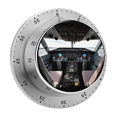 Mechanischer Küchentimer für Flugzeug-Cockpit, manuelle 60-Minuten-Aufzieh-Timer, lauter Timer für Schwerhörigkeit, keine Batterien erforderlich, Countdown-Timer zum Kochen, Klassenzimmer Mechanischer Küchentimer für Flugzeug-Cockpit, manuelle 60-Minuten-Aufzieh-Timer, lauter Timer für Schwerhörigkeit, keine Batterien erforderlich, Countdown-Timer zum Kochen, Klassenzimmer von FZMVSQH