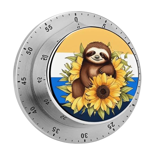 Mechanischer Küchentimer mit Cartoon-Faultier-Design, manuelle 60-Minuten-Aufzieh-Timer, lauter Timer für Schwerhörigkeit, keine Batterien erforderlich, Countdown-Timer zum Kochen, Klassenzimmer Mechanischer Küchentimer mit Cartoon-Faultier-Design, manuelle 60-Minuten-Aufzieh-Timer, lauter Timer für Schwerhörigkeit, keine Batterien erforderlich, Countdown-Timer zum Kochen, Klassenzimmer von FZMVSQH