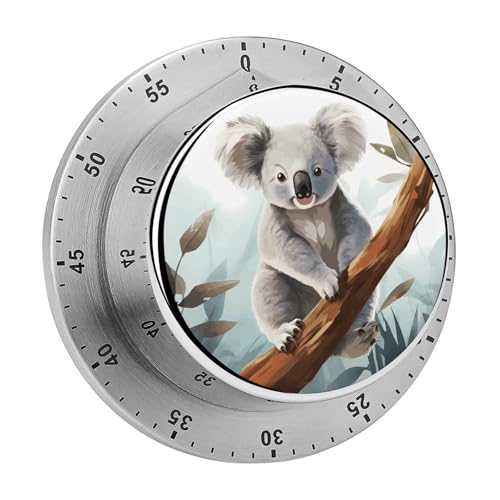 Mechanischer Küchentimer mit Koala und Schmetterling, manuelle 60-Minuten-Aufzieh-Timer, lauter Timer für Schwerhörigkeit, keine Batterien erforderlich, Countdown-Timer zum Kochen, Klassenzimmer Mechanischer Küchentimer mit Koala und Schmetterling, manuelle 60-Minuten-Aufzieh-Timer, lauter Timer für Schwerhörigkeit, keine Batterien erforderlich, Countdown-Timer zum Kochen, Klassenzimmer von FZMVSQH