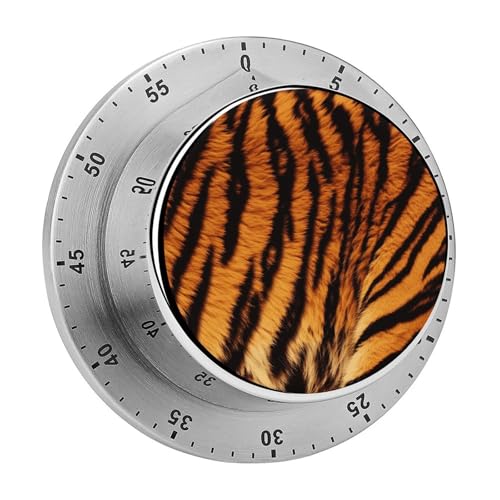 Mechanischer Küchentimer mit Tiger-Streifenmuster, manuell, 60 Minuten Aufzieh-Timer, lauter Timer für Schwerhörigkeit, keine Batterien erforderlich, Countdown-Timer zum Kochen, Klassenzimmer Mechanischer Küchentimer mit Tiger-Streifenmuster, manuell, 60 Minuten Aufzieh-Timer, lauter Timer für Schwerhörigkeit, keine Batterien erforderlich, Countdown-Timer zum Kochen, Klassenzimmer von FZMVSQH